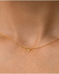 SAINT VALENTINE - Mini Heart Necklace - Gold