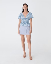 Forcast - Nikki Mini Wrap Skirt