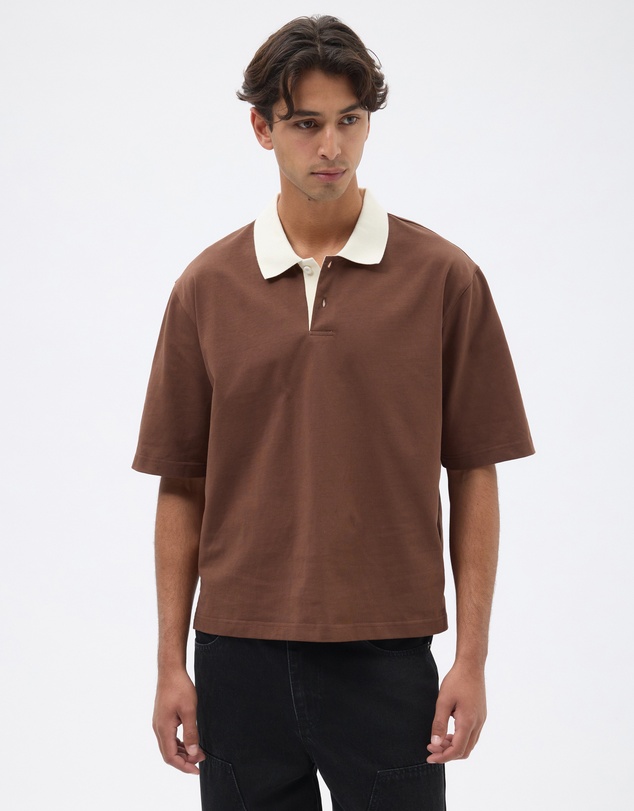 AERE - Boxy Contrast Polo
