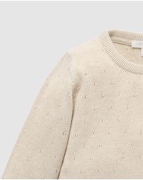 Purebaby - Eyelet Jumper -Kids-Babies