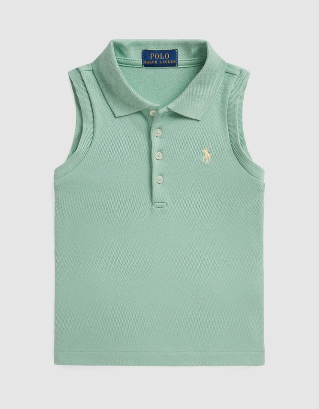 Polo Ralph Lauren - Stretch Mesh Sleeveless Polo Shirt - Babies-Kids
