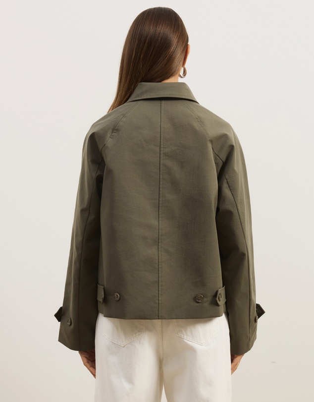 Atmos&Here - Osa Cropped Trench Coat