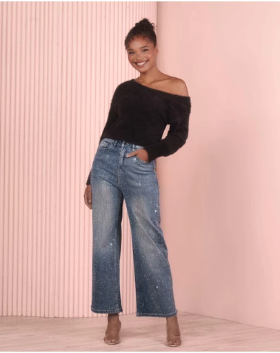 Azzurielle - Suky Crystal-embellished Jeans