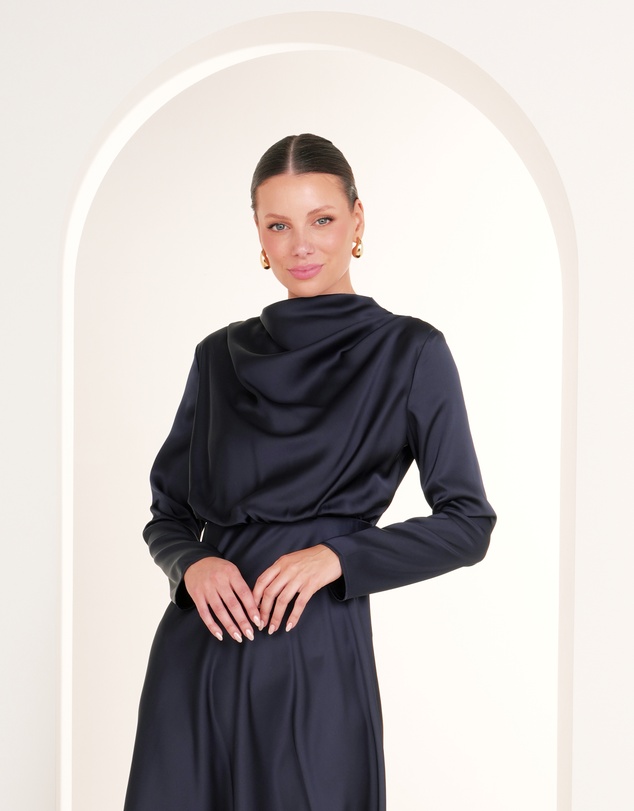 Pilgrim - Dina Long Sleeve Satin Dress