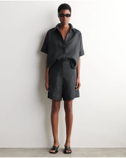 COS - Tailored Elasticated Linen Shorts