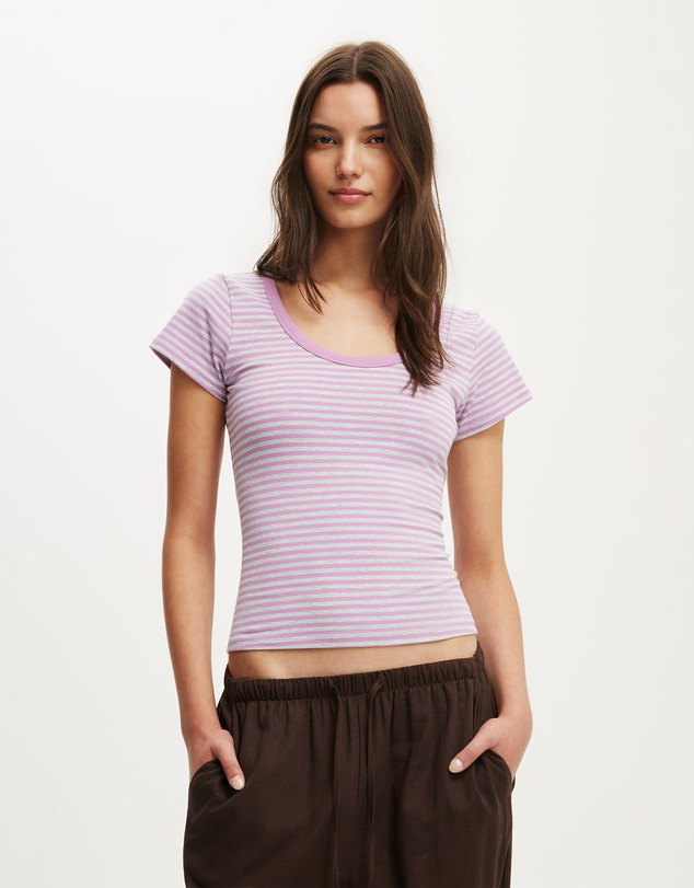 Cotton On - Everyday Smooth Scoop Neck Tee