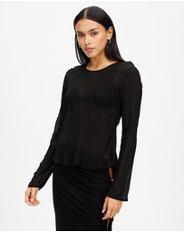Third Form - Wisteria Sheer Bias Blouse
