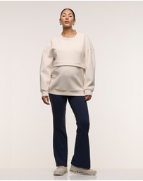 Soon Maternity - Straight Flare Overbelly Leggings