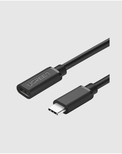 Ugreen - UGreen USB-C 3.1 Extension Cable 0.5m Black Fast Charging 4K Video Support