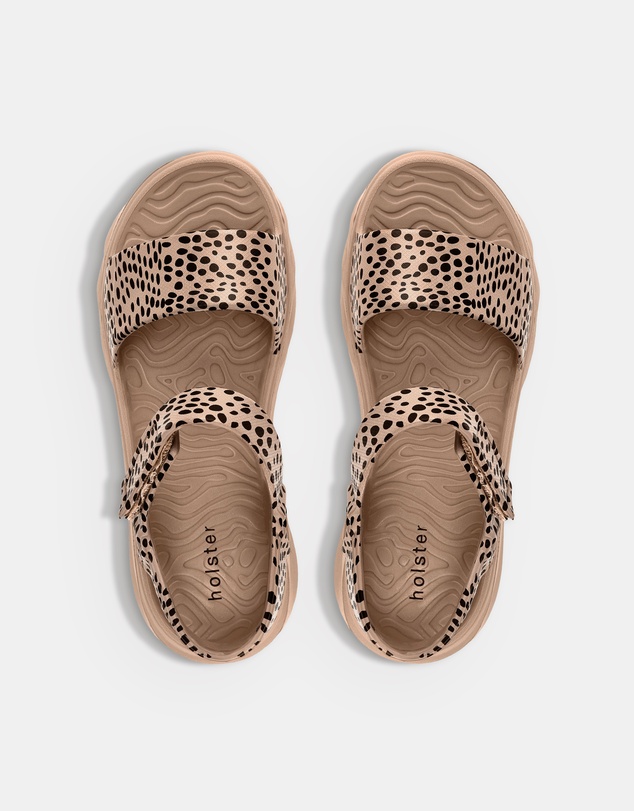 Holster - Cloudsafari EVA Wedge Sandals - Natural Cheetah - Womens