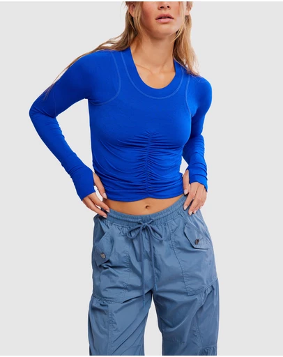 FP Movement by Free People - Tempo Ruched Long Sleeve Top