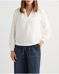 David Lawrence - Yana Cotton Crinkle Blouse