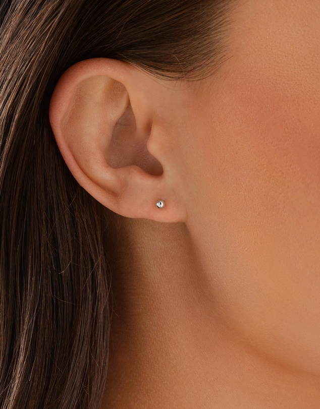 Michael Hill - 3mm Ball Stud Earrings in 10kt White Gold
