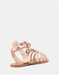 Just Because - Urdu Leather Flat Sandals