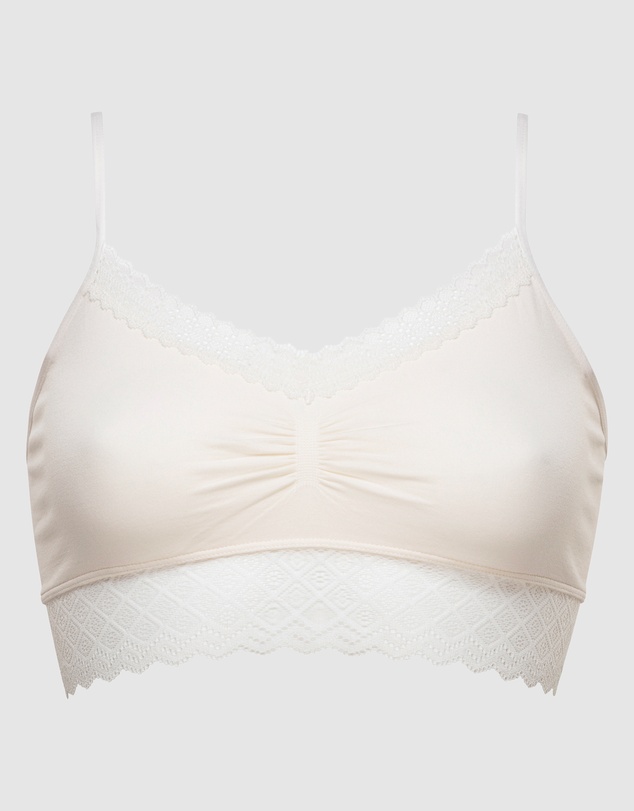 Billet Doux - Zen Dentelle Longline Wirefree Bralette with Lace