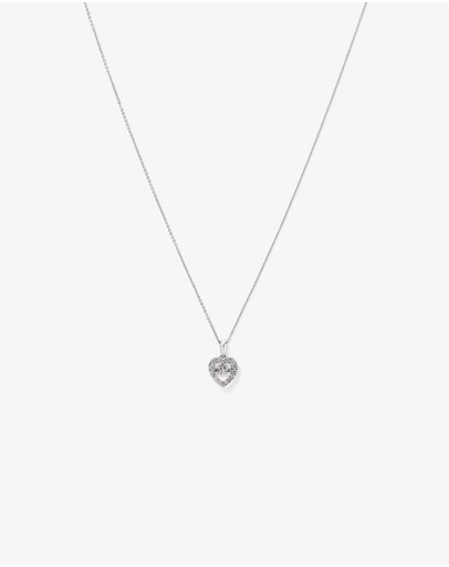 Michael Hill - Lume Lab Heart Pendant with 0.37 Carat TW of Laboratory-Grown Diamonds in Sterling Silver
