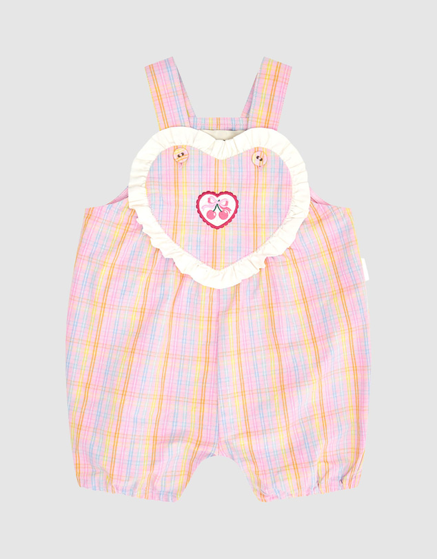 Huxbaby - Seaside Rainbow Stripe Shortalls - Babies
