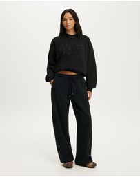 Cotton On Body Active - Fleece Graphic Crew Sweatshirt
