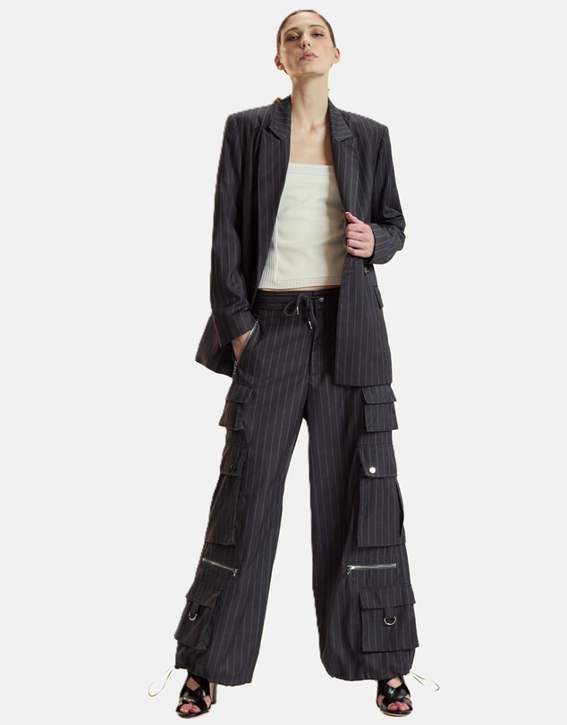 Cynthia Rowley - Pinstripe Oversized Jacket