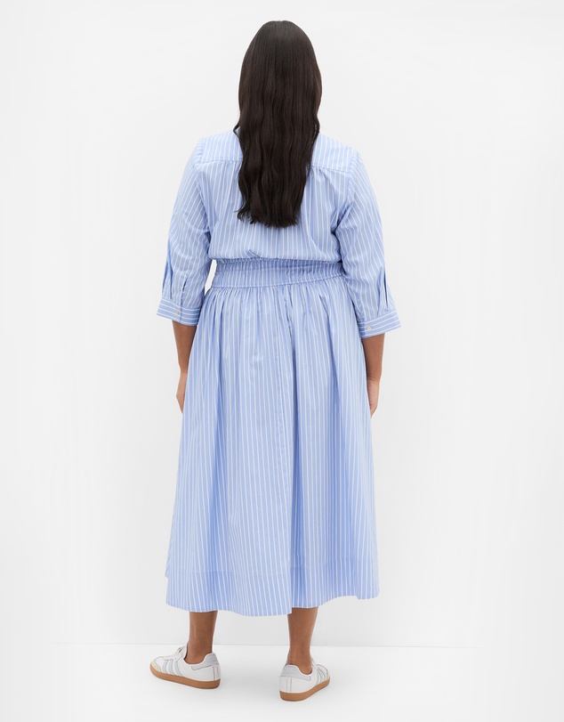 City Chic - Lana Elbow Sleeve Shirt Dress