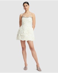 LEO LIN - Sophia Embellished Lace Mini Dress