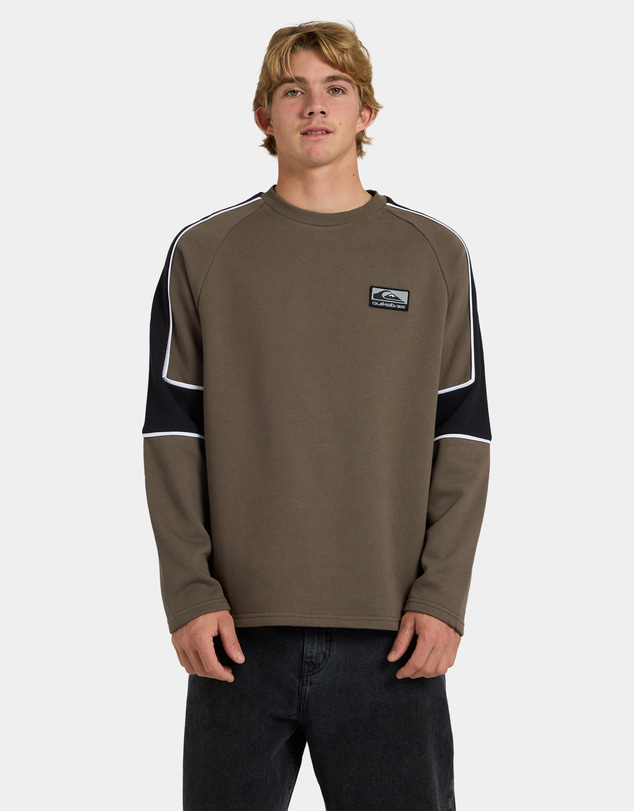 Quiksilver - Mens Lines Panel Crew Neck