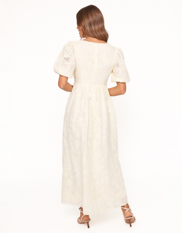 Petal & Pup - Karla Maxi Dress - Butter Yellow Broderie