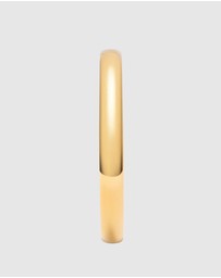 Nialaya Jewellery - Classic 8mm Round Bangle in Gold