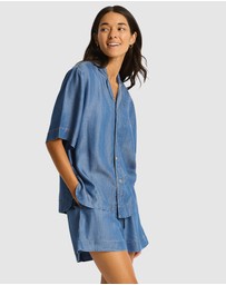 Sea Level Australia - Denim Surf Bowling Shirt