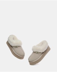 EVERAU - EverAU Ugg Gabri Cow Suede Upper House Shoes