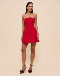 CHANCERY - Lani Strapless Structured Lace Mini Dress