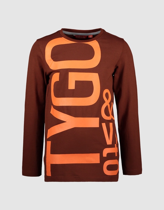 TYGO&vito - Organic Long Sleeve Logo T-Shirt - Kids-Teens