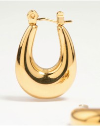 Lovisa - Waterproof Gold Plated Stainless Steel Half Hoop Earrings