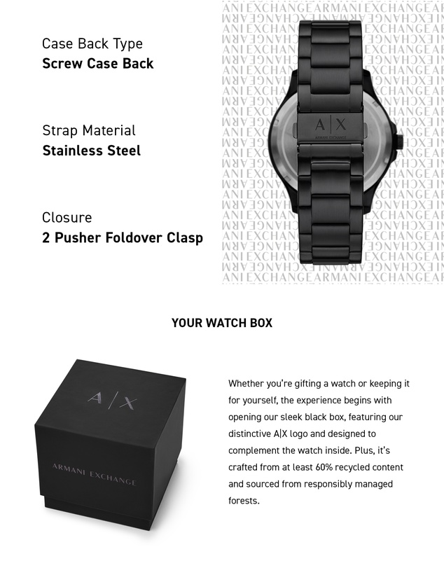 Armani Exchange - Black Automatic Watch