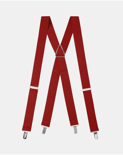 Buckle - Australian Made Plain X Back Braces. 35mm width.