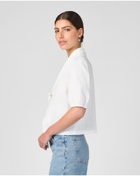 MVN - Collared Tie Up Top