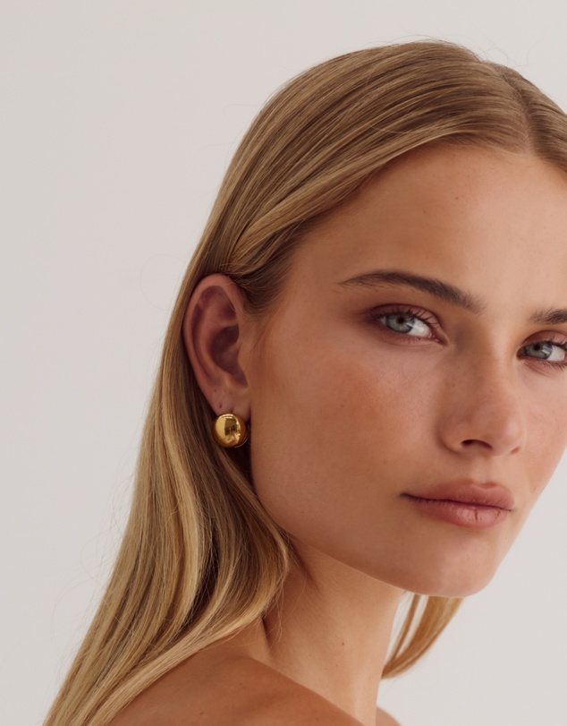 CENDRE - Odilla Huggie Earrings