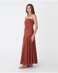 Forcast - Deb Cotton Strapless Tunic