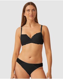 Naturana - Underwire Padded Zig Zag Lace Bra