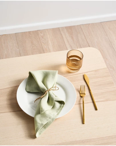 Linen House - Nimes Pure Linen 4 Piece Napkin Set
