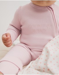 Country Road - Organically Grown Cotton Waffle Jumpsuit