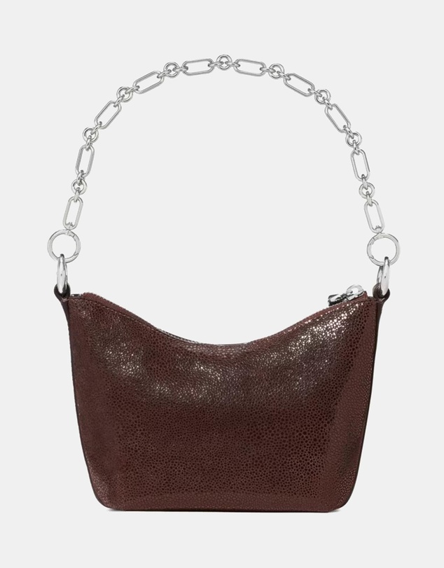 Kate Spade - Halo Dot Printed Suede Mini Chain Shoulder Bag