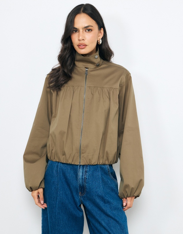 AERE - Isla Lightweight Funnel Neck Bomber