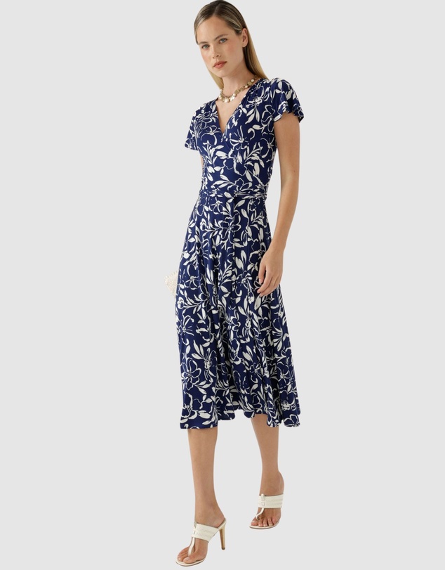 SACHA DRAKE - Reverse Wrap Midi Dress