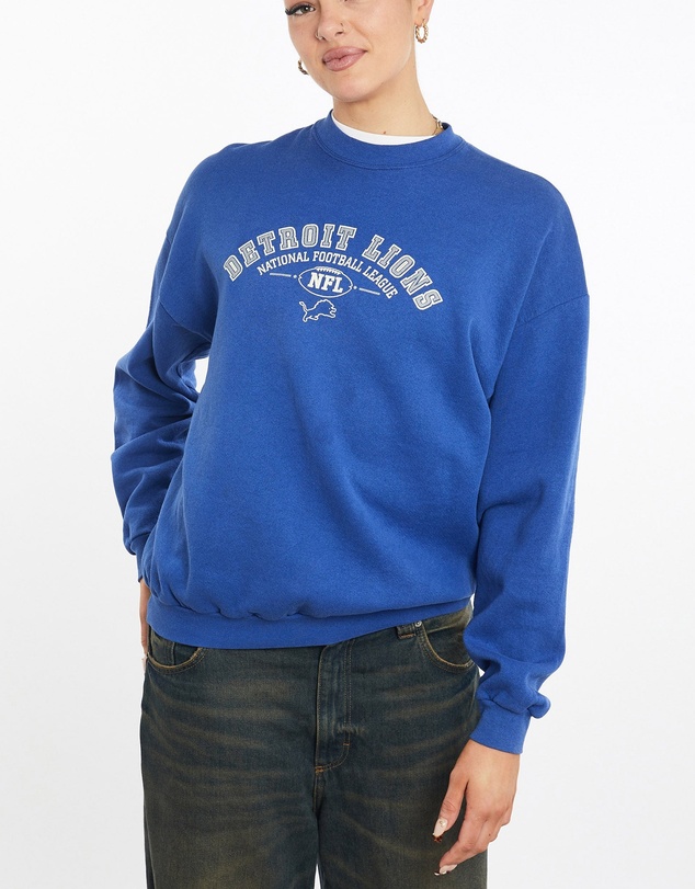 Vintage by The Real Deal - Pre Loved - Vintage 90s NFL Detroit Lions Sweatshirt