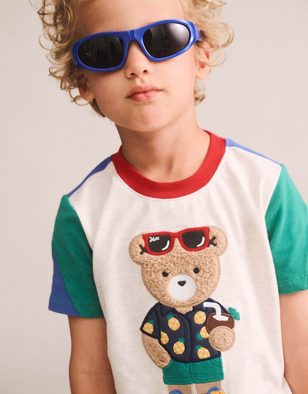 Huxbaby - Tropical Hux Spliced Tee - Babies-Kids