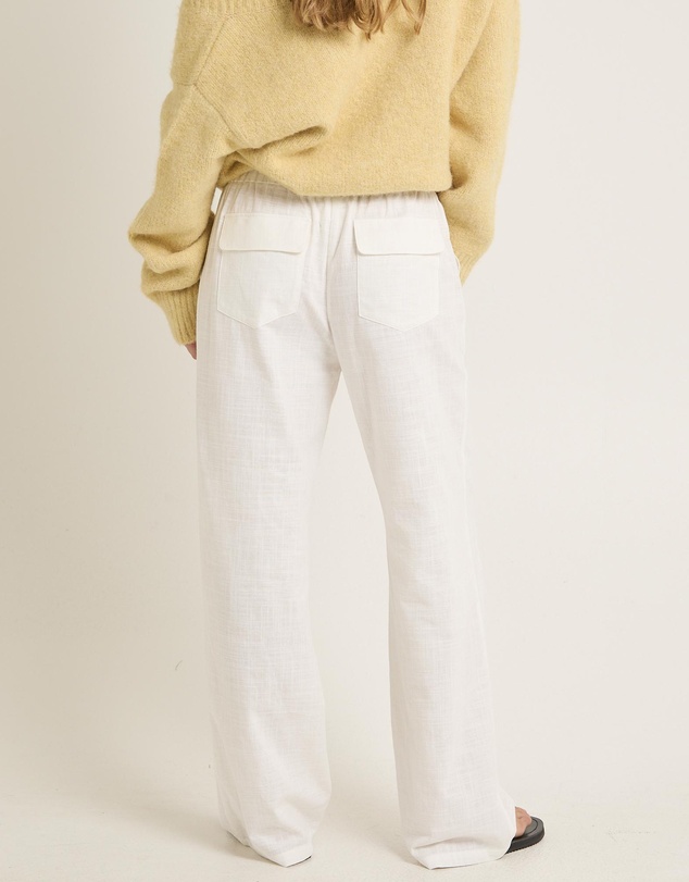 Subtitled - Lenny Linen Patch Pocket Pants