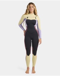 Billabong - Womens 3/2mm Synergy Natural Chest Zip Steamer Wetsuit