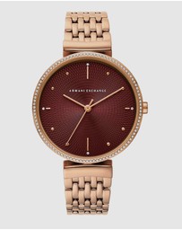 Armani Exchange - Rose Gold-Tone Analogue Watch