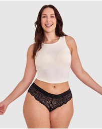 Bras N Things - Audrey Brazilian Knicker - Black